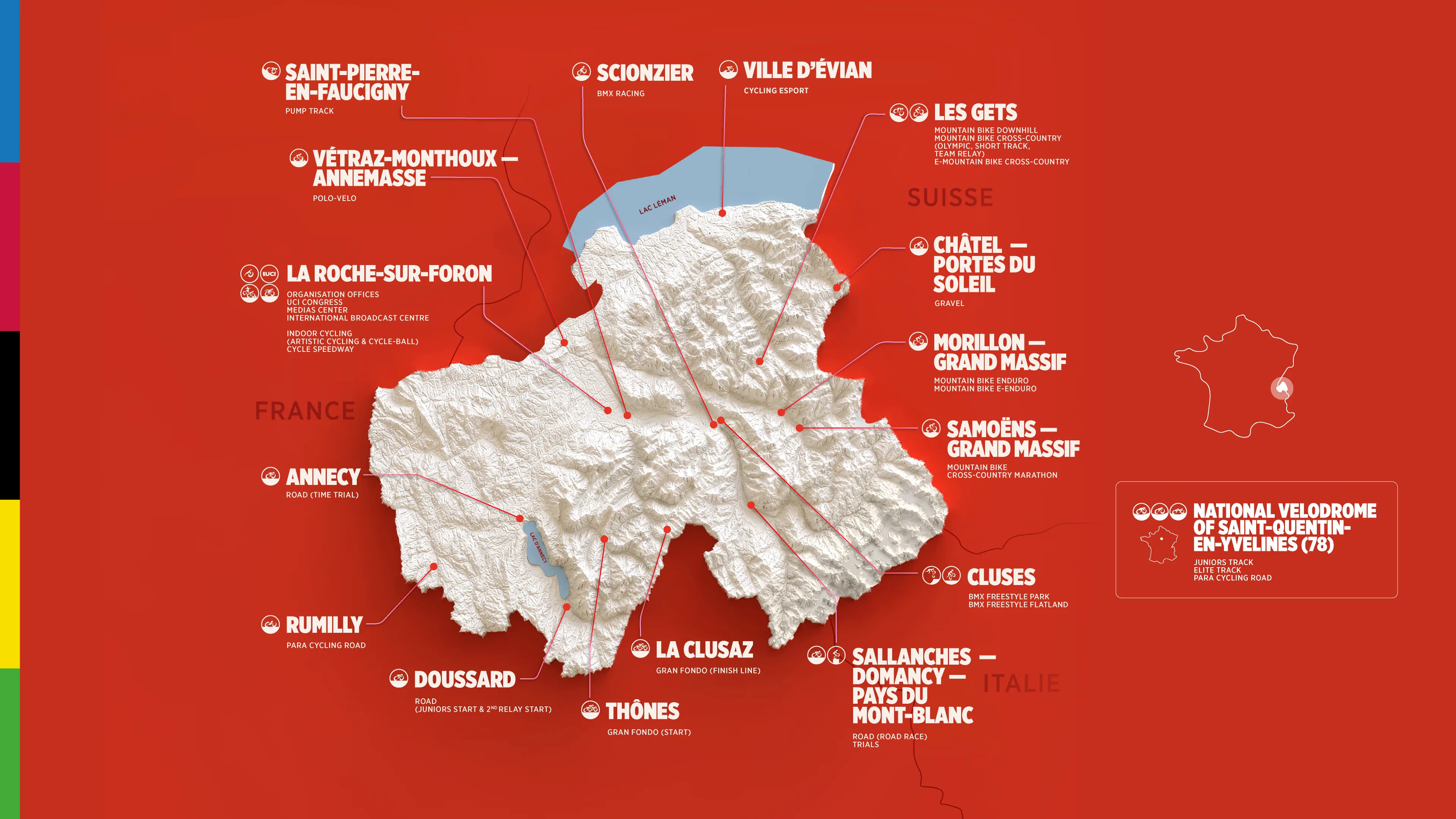 17 competition venues to experience the event